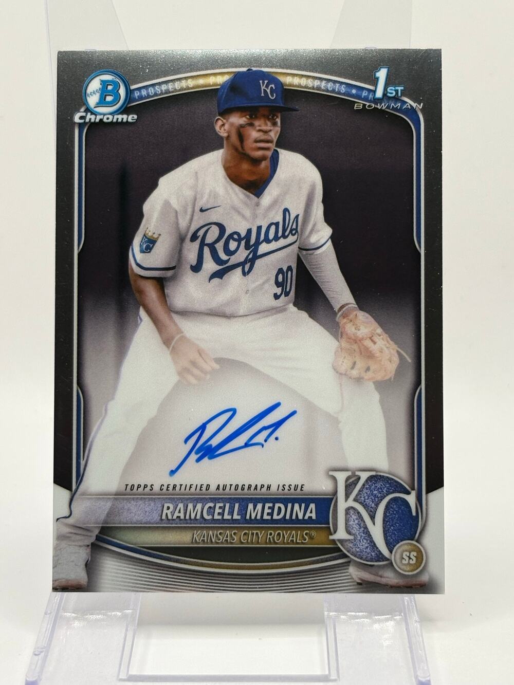 2025 Bowman Chrome Ramcell Medina 1st Bowman On Card Auto Kansas City Royals